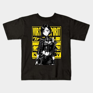 Cyberpunk Girl Goth Japanese Fashion #2 Kids T-Shirt